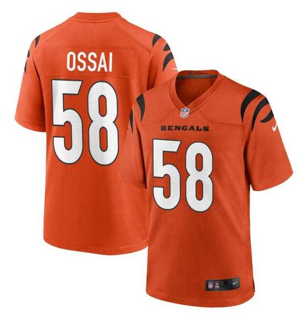 Men & Women & Youth Cincinnati Bengals #58 Joseph Ossai Orange Football Stitched Game Jersey->cincinnati bengals->NFL Jersey